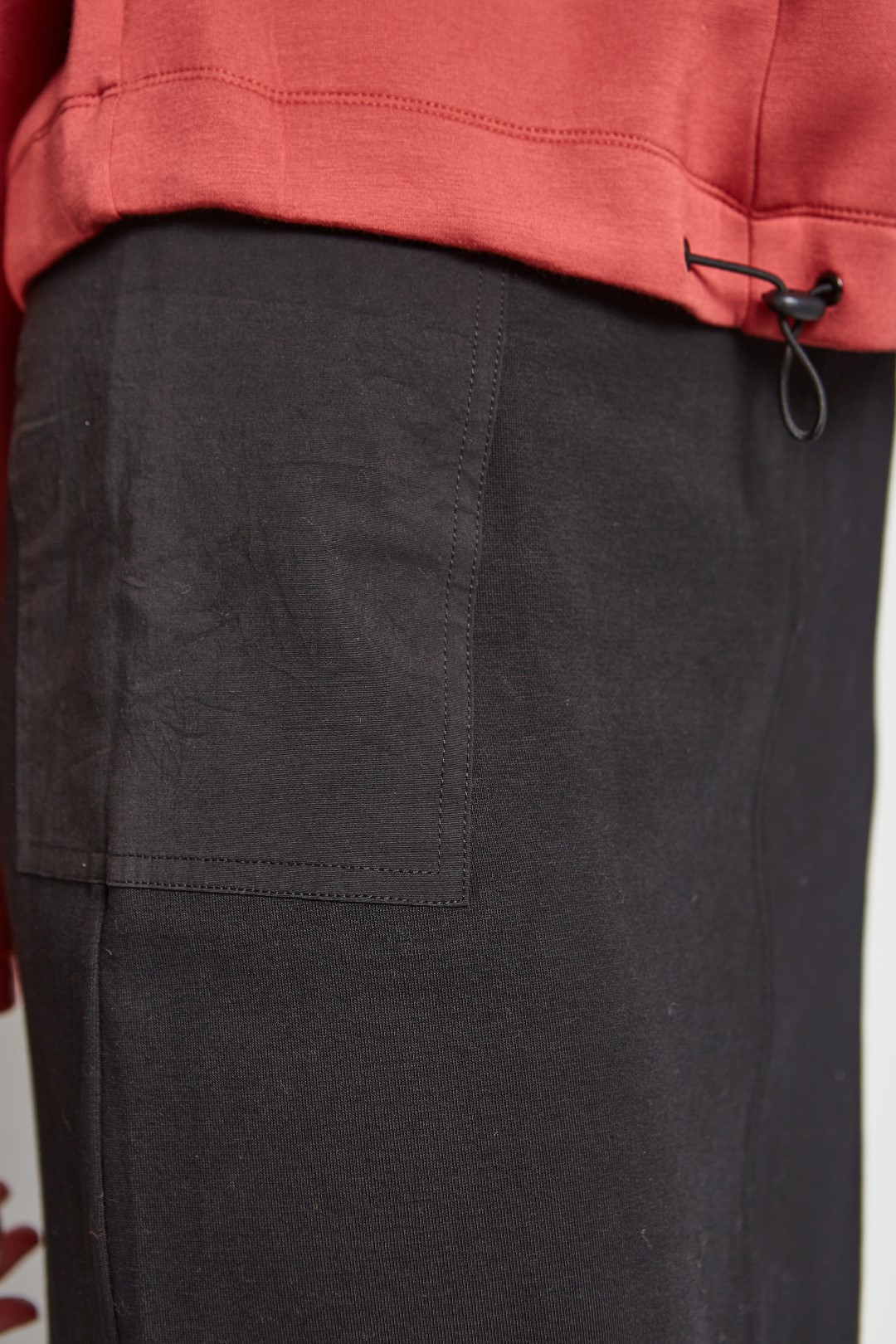 Poplin pocket skirt
