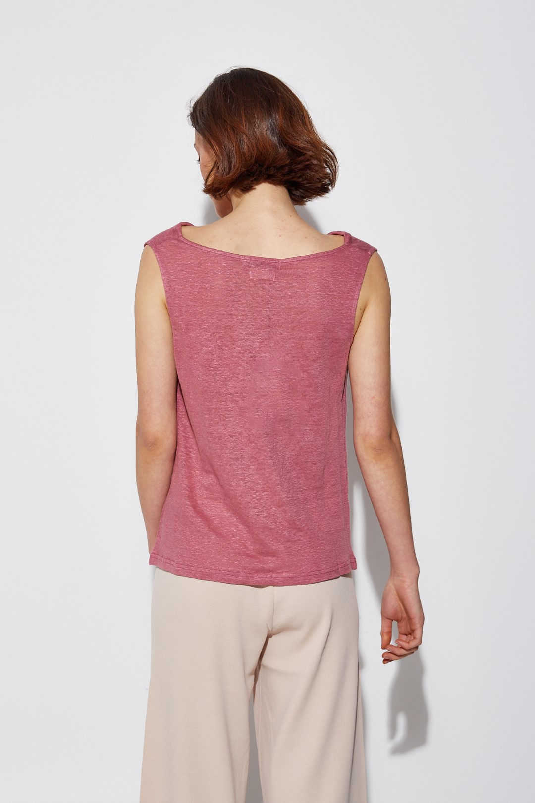 Strappy knit t-shirt