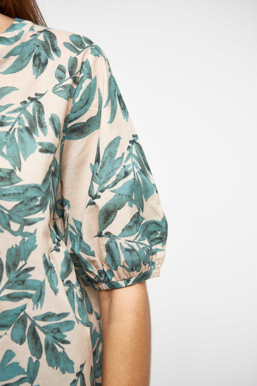 Flare printed blouse