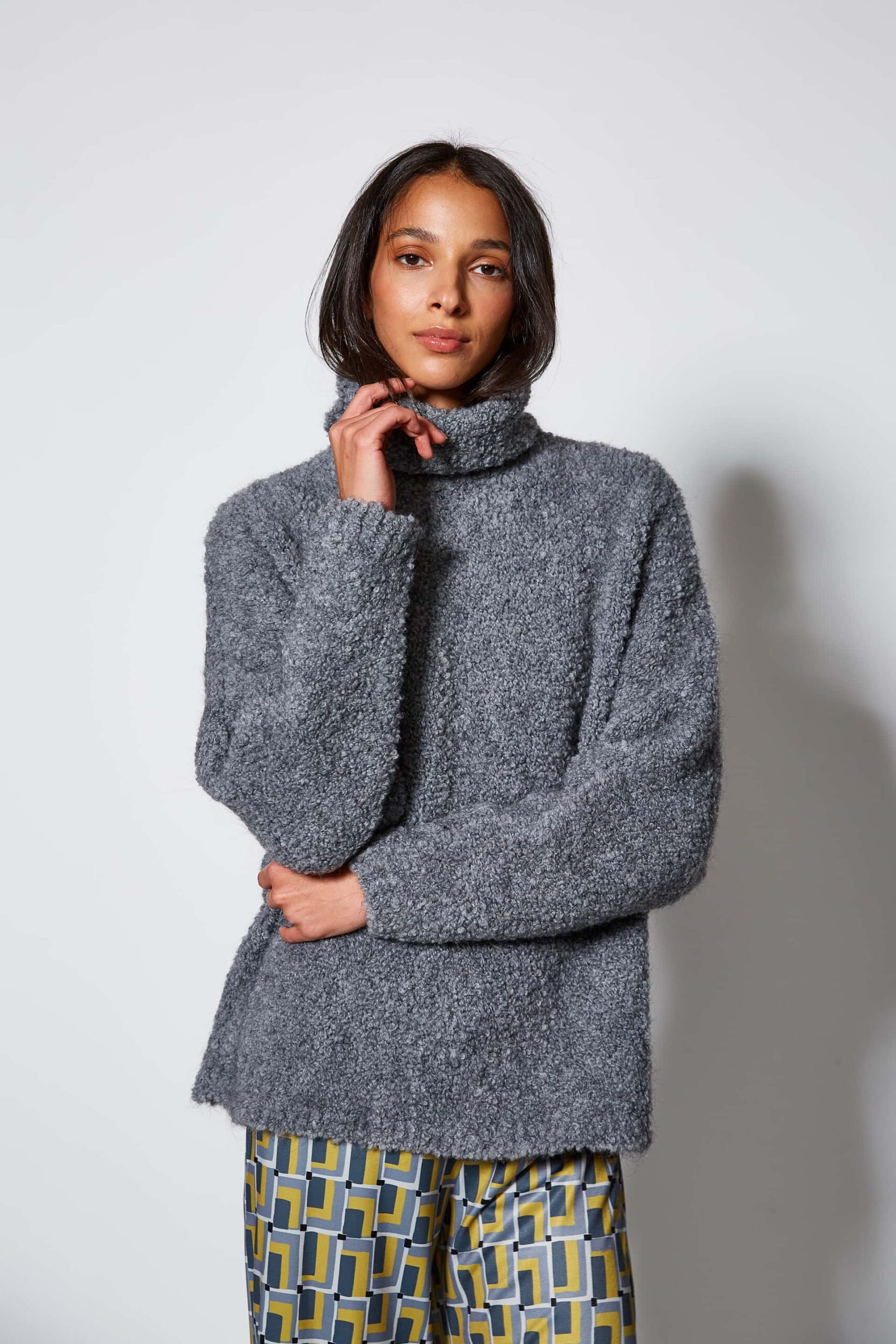 Bloucle turtleneck sweater