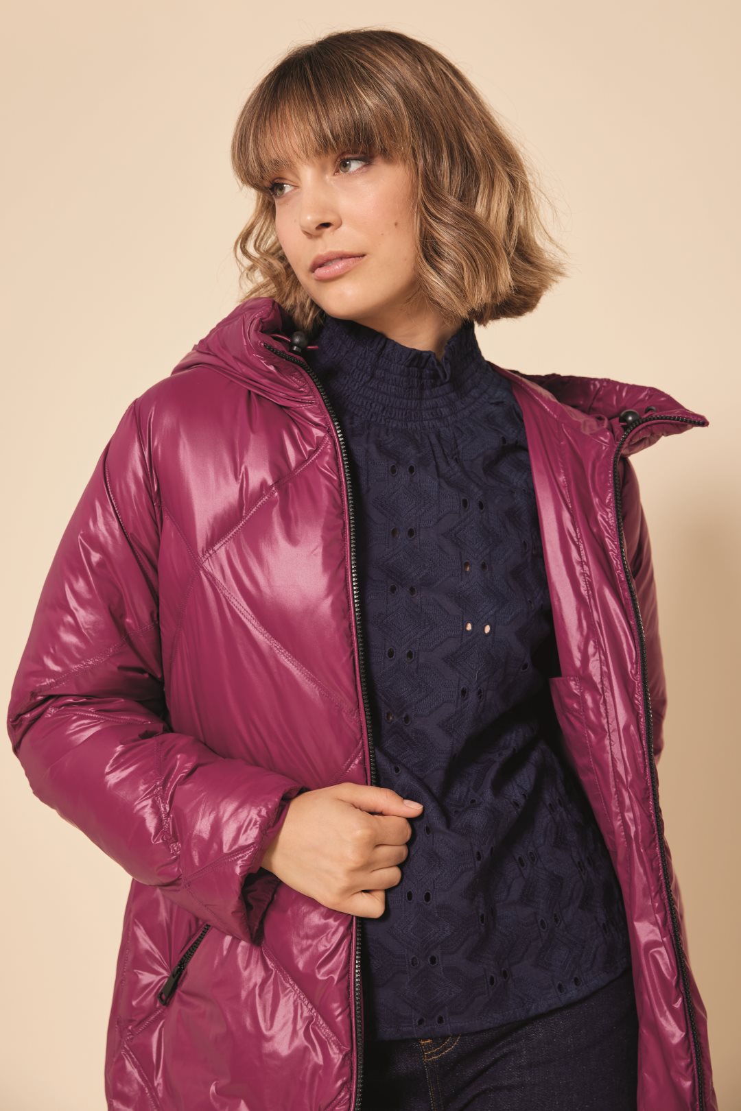 PARKA DE MUJER BOOMERA ROSA CLARO